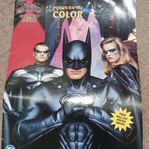 Batman & Robin Posters To Color giant book by landolls